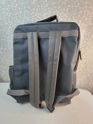 Calvin Klein Fragrance Blue Grey Backpack new calvin klein fragrances backpack gray blue | eBay main image 3