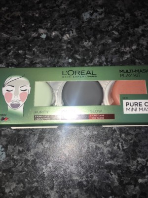 L'Oreal Paris 3 Pure Clays Multi-Masking Face Mask Play Kit 3x10ml Purify Detox
