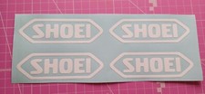 SHOEI HELMET Sticker Decal x 4.   Choice of 19 colours