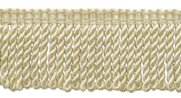 "Elfenbein Altweiß / 3 \" Bullion Fransen Rand / Dekorativ Gimp Design / 4.6M"-image