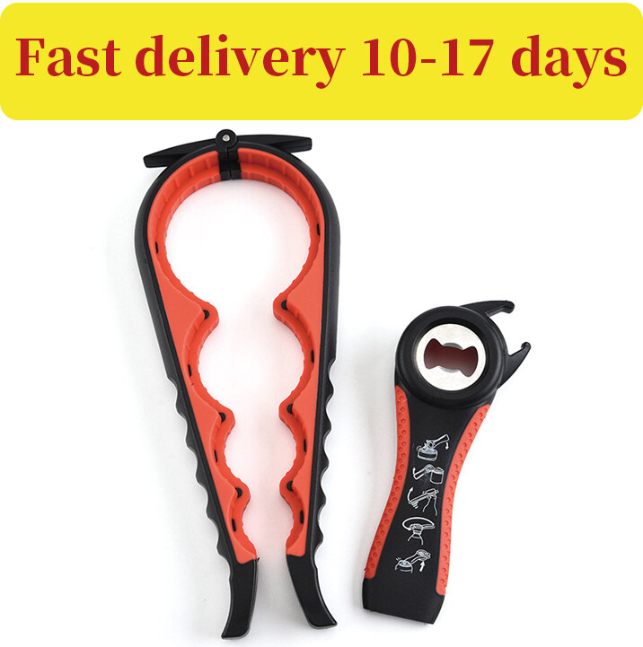 Jar can Opener Bottle Opener 2 Pack Multifunctional Kitchen Gadgets Silicone-image