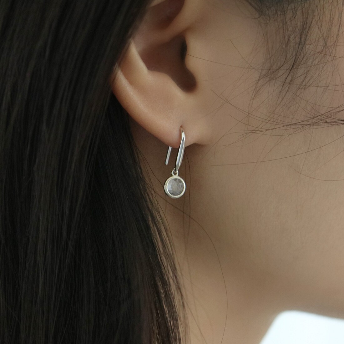 New Kpop Fashion Real 925 Silver Twice the feels Dahyun Hoop