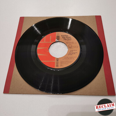 queen - another one bites the dust 7'' vinyl record VG