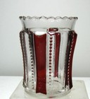 EAPG ***  RUBY STAINED = SPOONER = SERRATED PRISM = 1890'S ERA — photo 3
