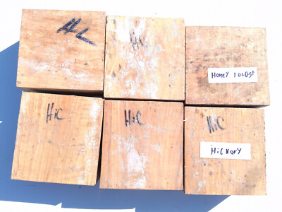 6  X 6  X 3  Honey Locust and Hickory Qty 3 of Each, 6 Total