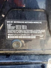 2012 BMW 535I Left Door Mirror Assembly Black OEM 31283 Used 127K Miles