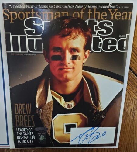 NICE Drew Brees Signed Autographed Sports Illustrated Sportsman Magazine TRISTAR - Picture 1 of 4