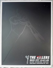 MINT&SIGNED The Killers Poster - Nottingham - 05' Decoder Ring #16/145