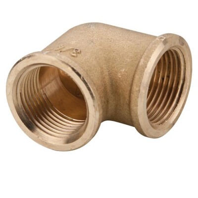 90° Messing Winkel 3/8'' bis 1 1/4'' - DN10 bis DN32 Innengewinde Messingwinkel