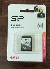 SP Silicon Power 64Gb Sdxc Uhs-I Sd Memory Card