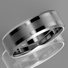 Men's Spikes Tu Swiss Tungsten Ring - Size 11 - Pristine Condition — photo 1