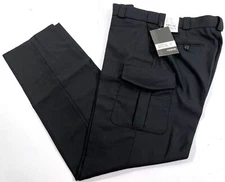 NEW 38x36 MENS BLAUER 8565T CARGO POCKET WOOL BLEND PANTS BLACK 38x36 UNHEMMED