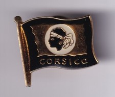 RARE PINS PIN'S .. TOURISME ILE CORSE CORSICA TETE MAURE DRAPEAU FLAG EPOXY ~FY
