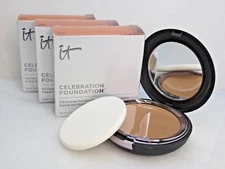 IT COSMETICS CELEBRATION FOUNDATION POWDER FOUNDATION DEEP 0.30 OZ LOT OF 3