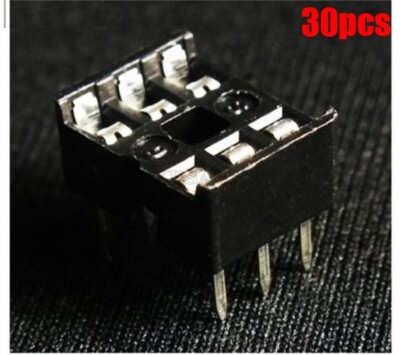30Pcs Socket Pcb Mount Connector 6-Pin 6Pins Dil Dip Ic New ii
