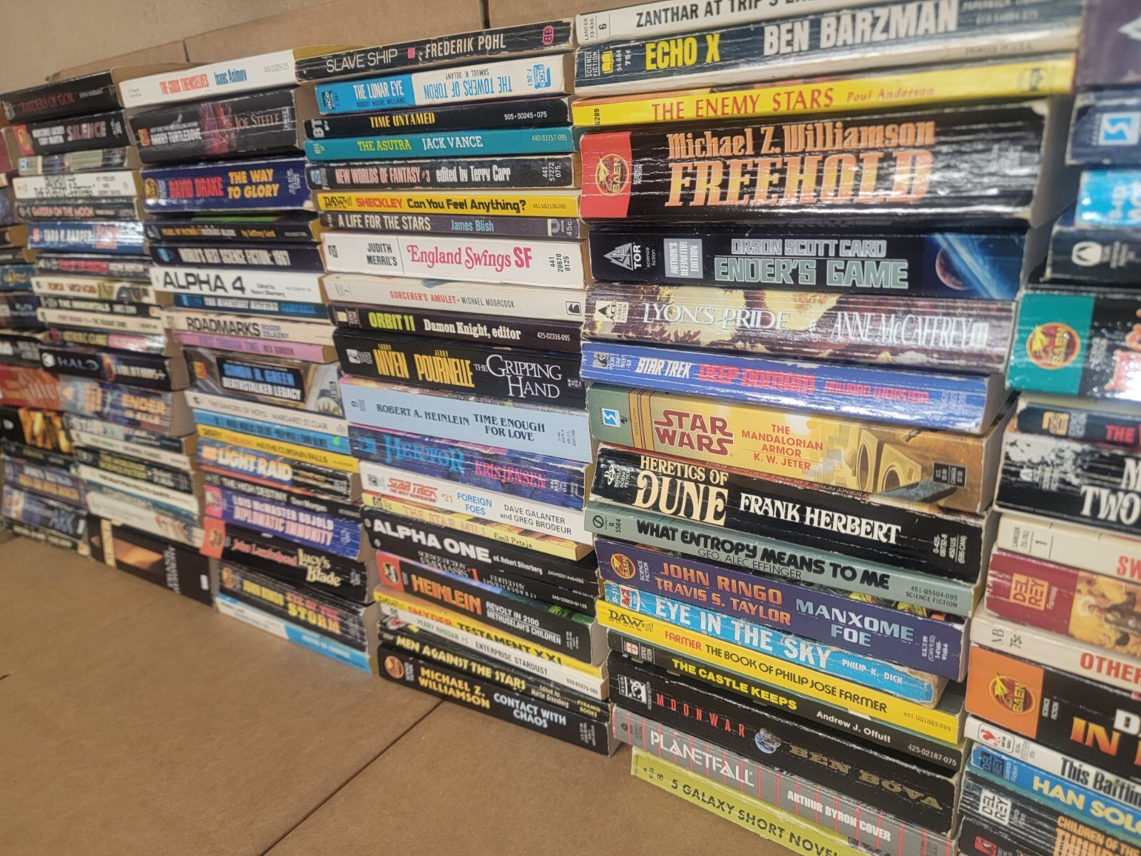 Lot Of 10 Science Fiction Vintage Rare Asimov Book Paperback Sci-Fi Mix Random