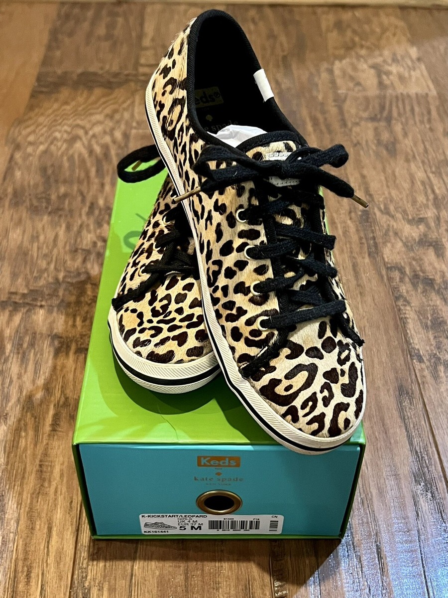 Keds for Kate Spade Leopard Animal Print Shoes Girls Size Women’s