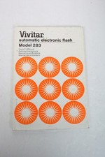Vivitar 283 Electronic Flash Instruction Manual English/German/F/S Original