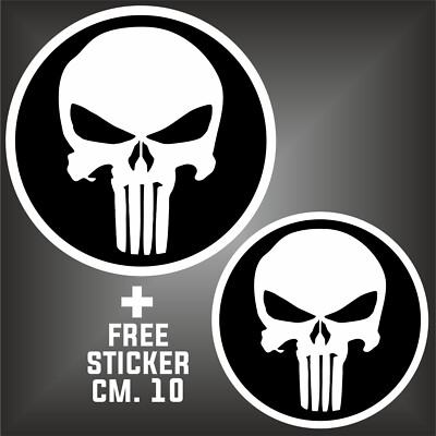 Sticker RETRO PUNK TESCHIO Adesivo PVC Premium per