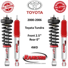 Rancho Front Struts 2.25" Lift & Rear Shocks 0" Lift For 00-06 Toyota Tundra 4WD