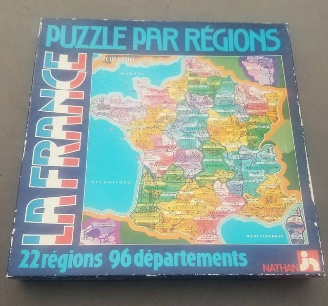 Nathan Jigsaw Puzzle France French Regions eBay