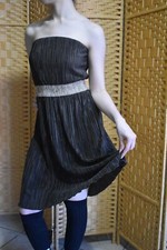 Forever 21 from 2011 Brown and Gold strapless party dress light and soft S S/P  