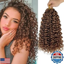 Gogo Curl 12 Inch 8 Packs Curly Crochet Hair for Black Women Brown Color 30 W