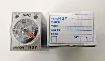 4pcs Omron H3Y-4-60S-AC100 Timer Relais Neu