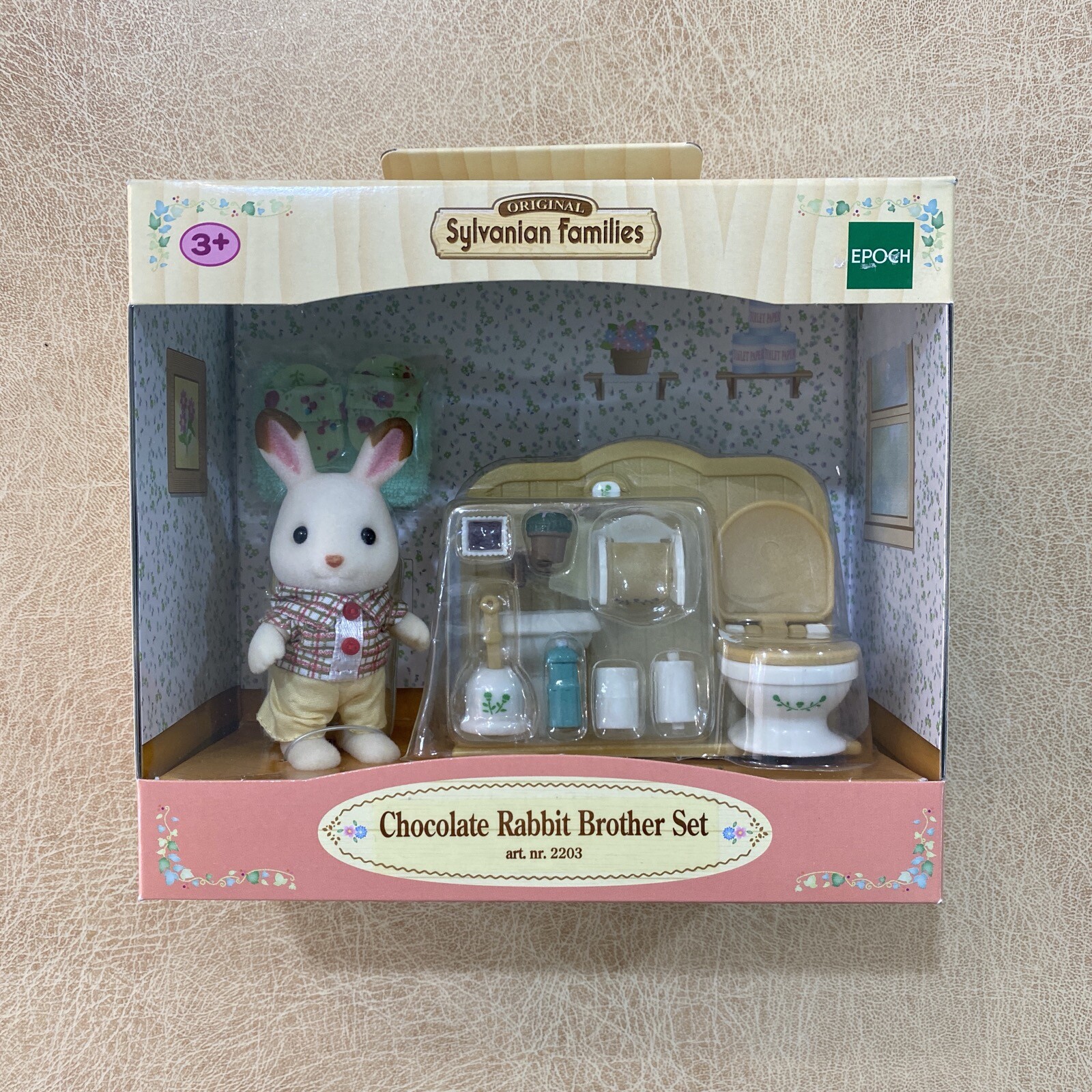 sylvanian families chocolate rabbit brother set
