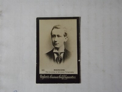 Ogdens Guinea Gold Cigarette Card Marconi No 121 Early 1900's