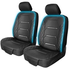 RGB LED Car Seat Protector with Remote 2 Pack   Color-Changing 2pc Seat Covers