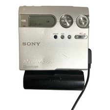 SONY MD Walkman MZ-N910 Net MD Recorder Player Japan Silver Working Clear Audio