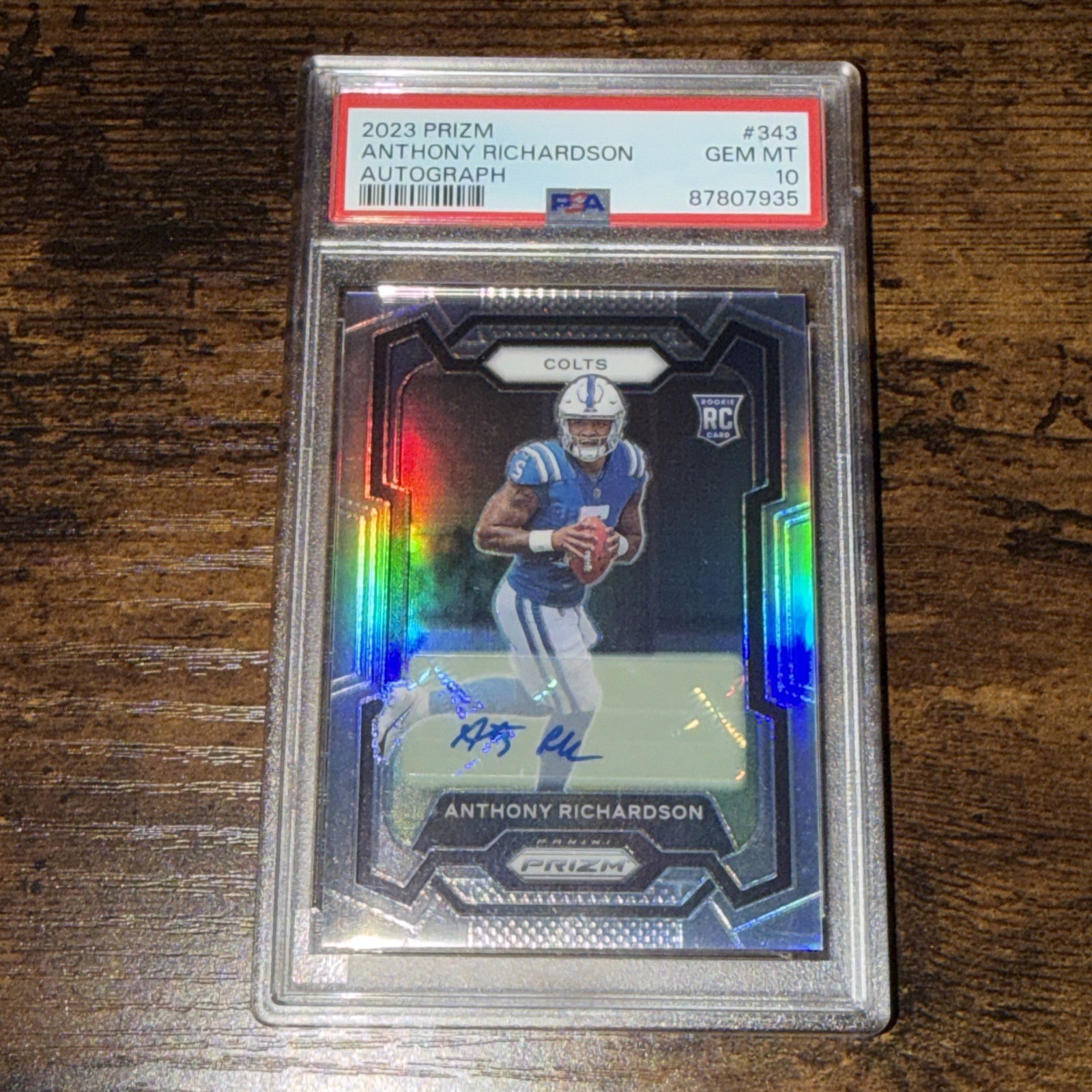 Anthony Richardson Panini Prizm #343 Silver Prizm