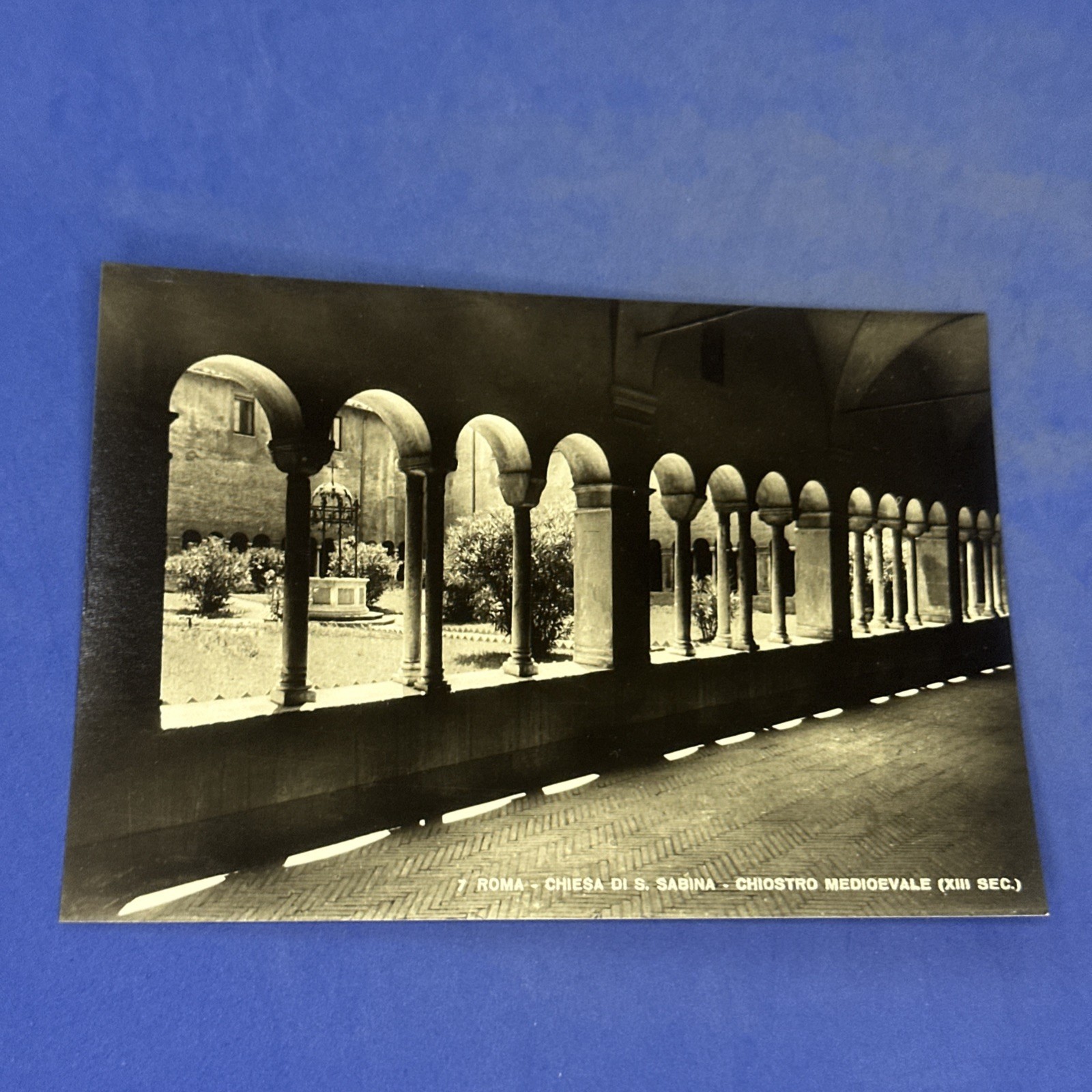 ROMA CHIESA DI S. SABINA CHIOSTRO MEDIOEVALE - Cartolina Vintage Bianco e nero