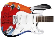 The Red Hot Chili Peppers Chad Smith Autographed 1/1 Graphics Guitar ACOA