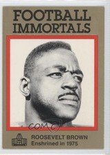 1985-88 Football Immortals Rosey Brown Roosevelt Brown #20 HOF 1md