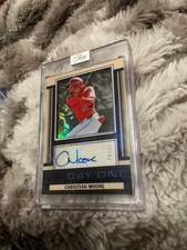 2025 panini Three and Two- Day One Auto- Christian Moore #DOA-CMR  #’d 26/32