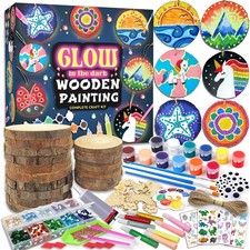 Kit de pintura de madera Klmars Kids brilla en la oscuridad-Artes y manualidades NUEVO SELLO DE FÁBRICA