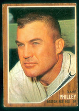 1962 TOPPS #542 DAVE PHILLEY VGEX