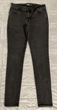 Old Navy Women  s Wow Mid Rise Super Skinny Jeans Sz 8 Tall Stretch Black