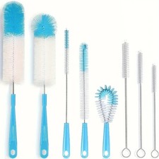 8 Pack Bottle Brush Cleaning Set  Long Handle Bottle Cleaner for Washing Narrow