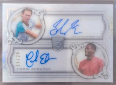 2024 Topps Tennis Royalty Dual Autograph Sebastian Korda Chris Eubanks  /25