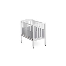 Mini Crib Breathable Mesh Liner by BreathableBaby, Classic 3mm Mesh, Gray, Si...