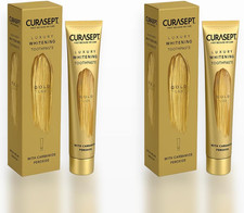 Curasept Luxury Gold Whitening - Dentifricio Sbiancante Premium 75 Ml (2 Pezzi) 