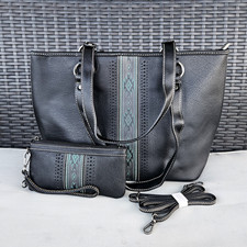 American Bling Concealed Carry Purse Wallet Aztec Western Bag Black