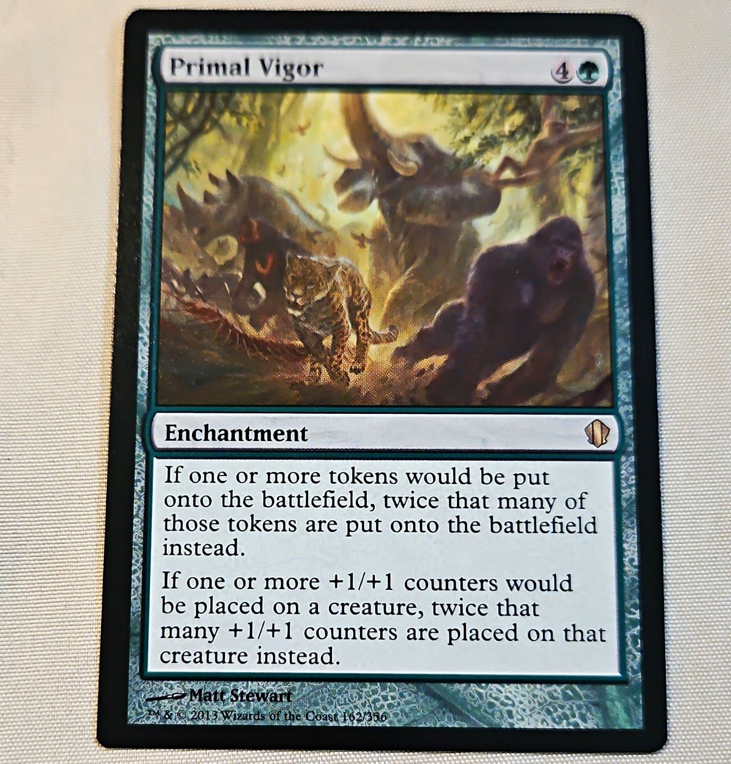 Magic: The Gathering Primal Vigor 162 Commander 2013 Regular Rare English Green