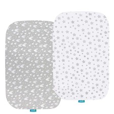 2 Pack Bassinet Sheets Compatible With AirClub MiClassic GoFirst Jersey Cotton