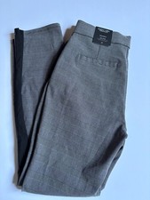 Simply Vera Vera Wang Plaid Skinny Pants Women’s M Short Mid Rise Black Side Pan
