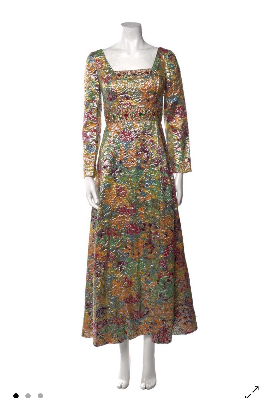 vintage brocade dress