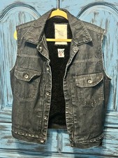 Y2K 2006 GAP 69 Black Jean Vest Sherpa Lined ...